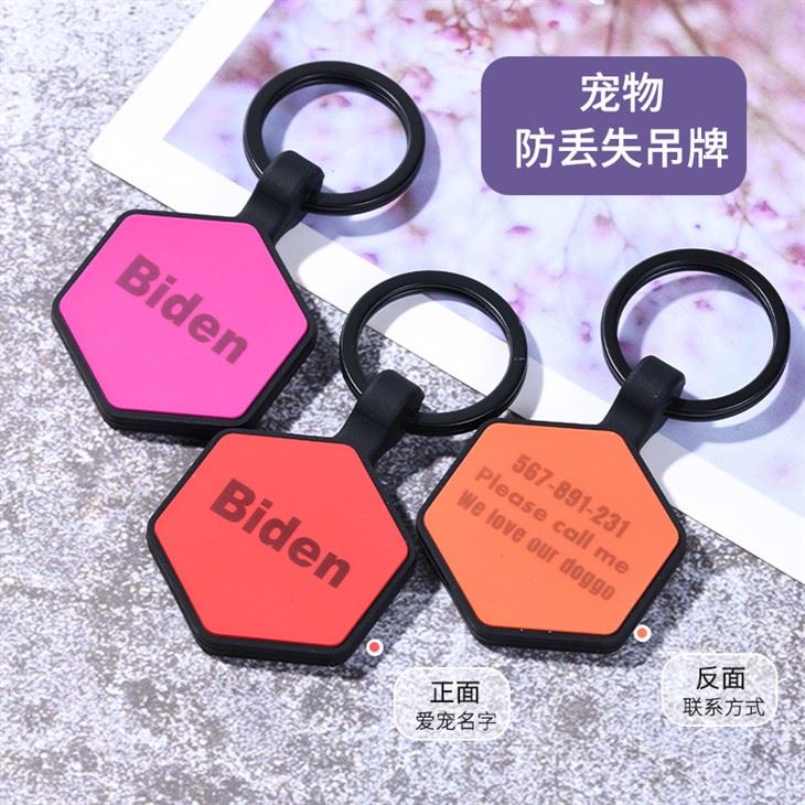 Placas de identificación para perros antipérdida con grabado láser
