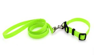 Collares impermeables ajustables del entrenamiento del perro de la correa de perro suave verde sólida de 25m m