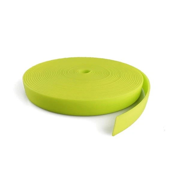 PVC Coated Polyester Webbing Rubber Coated Webbing For Dog Collar
